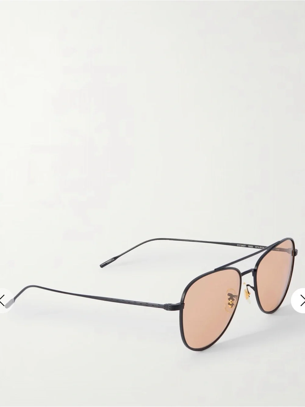 Oliver peoples metal Aviator Sunglasses with Amber Lenses - Women Accessories